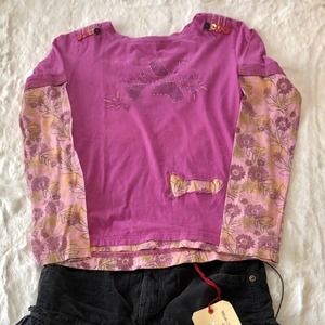 Da-Nang Cotton Embroidered Shirt Size 14